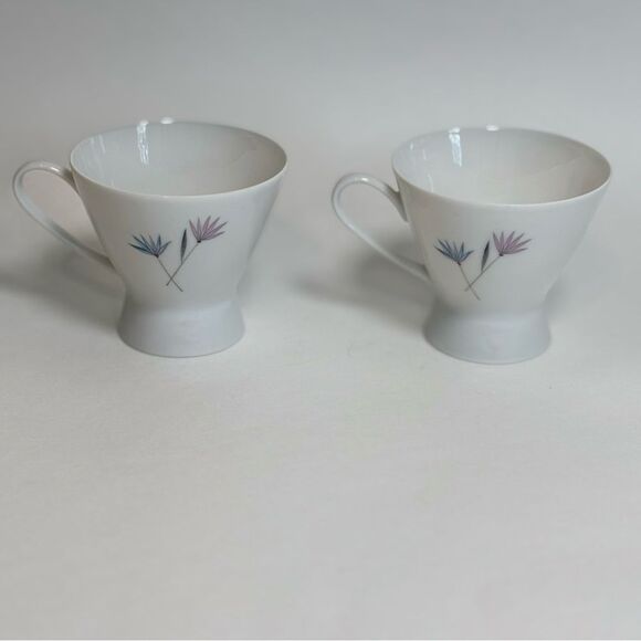 Rosenthal Continental 3722 German China 4 OZ Demitasse Cups Set of 2 MCM - Picture 4 of 7